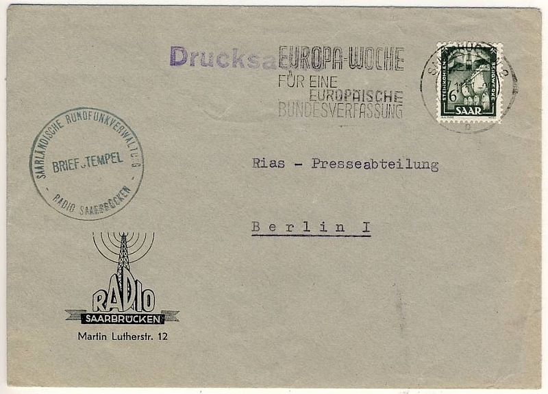 Saarland - Radio Saarbruecken Briefumschlag.jpg